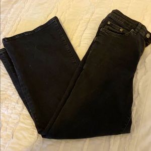 H&M wide leg washed black jeans